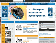 Tablet Screenshot of cultureetsportsolidaires34.fr